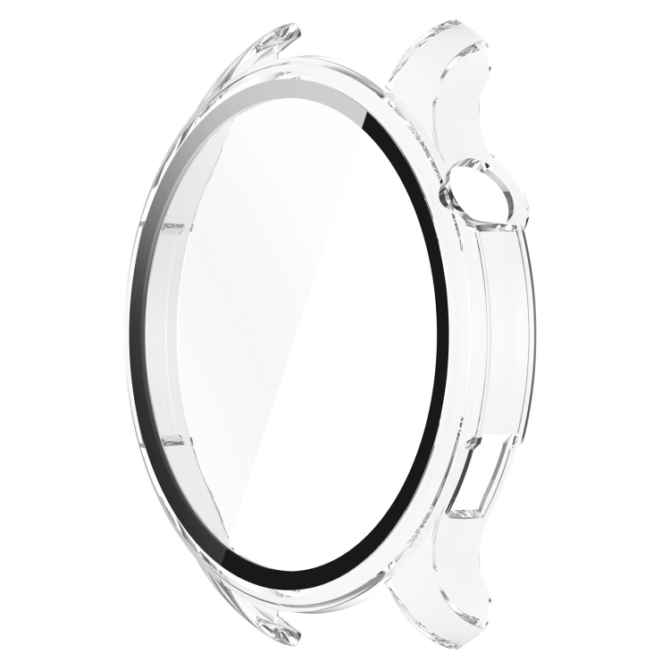 Para Amazfit GTR 4 / Amazfit GTR 4 Pro PC + Estuche de reloj protector  integrado de vidrio templado (blanco transparente)