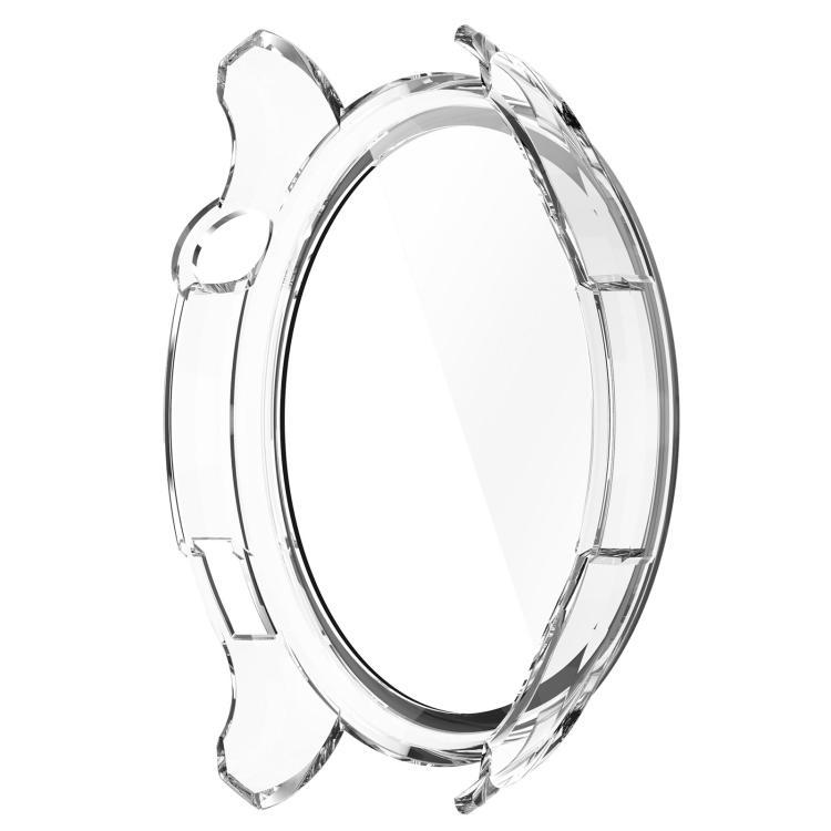 Para Amazfit GTR 4 / Amazfit GTR 4 Pro PC + Estuche de reloj protector  integrado de vidrio templado (blanco transparente)