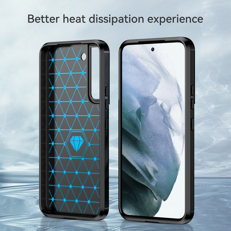 For Samsung Galaxy S23+ 5G Brushed Texture Carbon Fiber TPU Phone Case(Black) For Samsung Galaxy S23+ 5G Brushed Texture Carbon Fiber TPU Phone Case(Black)