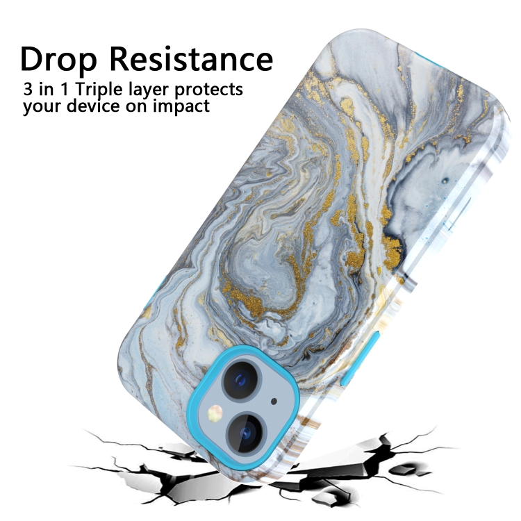 For iPhone 14 Plus Varnishing Water Stick TPU + Hard Plastic Phone Case(10022 Marble) For iPhone 14 Plus Varnishing Water Stick TPU + Hard Plastic Phone Case(10022 Marble)