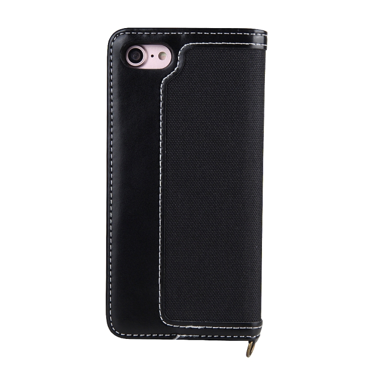 For iPhone SE 2022 / SE 2020 / 8 / 7 CMai2 Legend of Xingyue Series Denim Texture Horizontal Flip Leather Case with Holder & Card Slots & Photo Frame & Hand Strap(Black) For iPhone SE 2022 / SE 2020 / 8 / 7 CMai2 Legend of Xingyue Series Denim Texture Horizontal Flip Leather Case with Holder & Card Slots & Photo Frame & Hand Strap(Black)