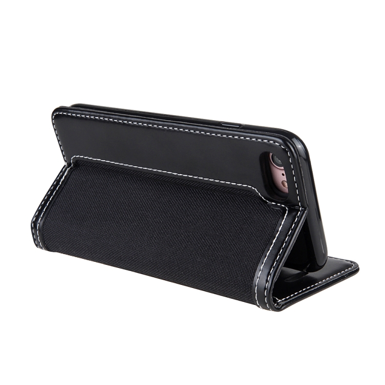 For iPhone SE 2022 / SE 2020 / 8 / 7 CMai2 Legend of Xingyue Series Denim Texture Horizontal Flip Leather Case with Holder & Card Slots & Photo Frame & Hand Strap(Black) For iPhone SE 2022 / SE 2020 / 8 / 7 CMai2 Legend of Xingyue Series Denim Texture Horizontal Flip Leather Case with Holder & Card Slots & Photo Frame & Hand Strap(Black)