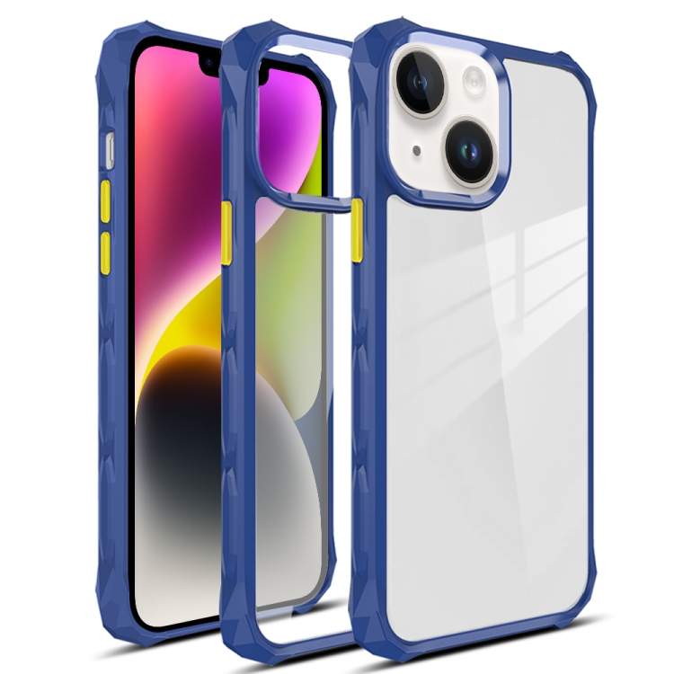 For iPhone 14 Water Cube High Transparent Space Phone Case(Sapphire) For iPhone 14 Water Cube High Transparent Space Phone Case(Sapphire)