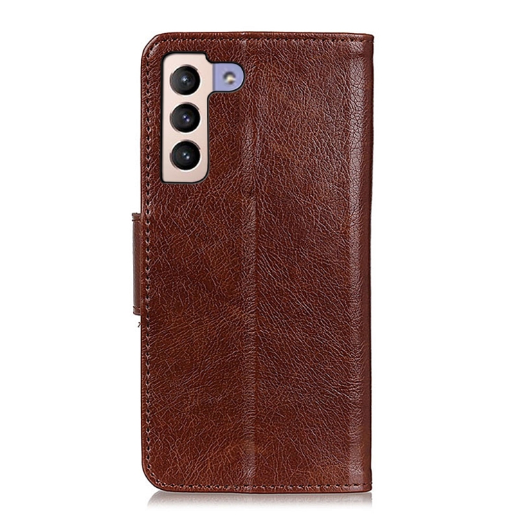 For Samsung Galaxy S23+ Nappa Texture Leather Phone Case(Brown)