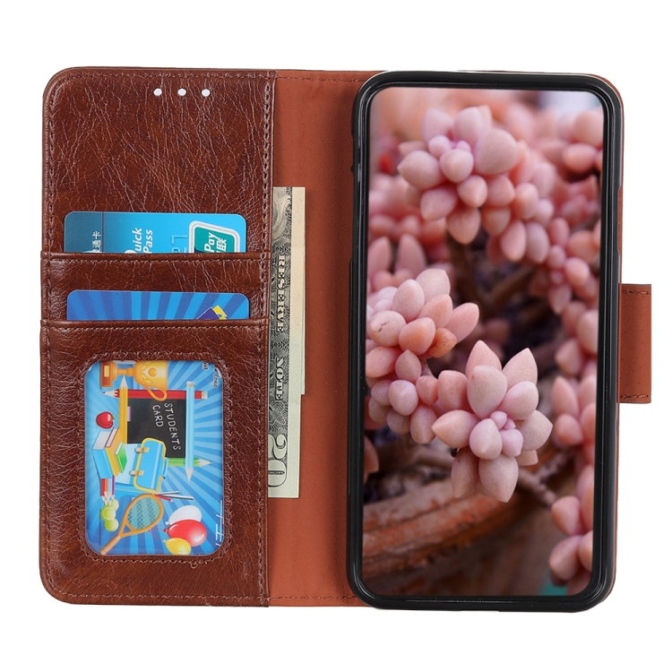 For Samsung Galaxy S23+ Nappa Texture Leather Phone Case(Brown)