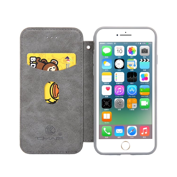 For iPhone SE 2022 / SE 2020 / 8 / 7 CMai2 Cloud Skin Series Horizontal Flip Leather Case with Holder & Card Slots(Black) For iPhone SE 2022 / SE 2020 / 8 / 7 CMai2 Cloud Skin Series Horizontal Flip Leather Case with Holder & Card Slots(Black)