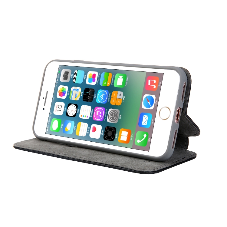 For iPhone SE 2022 / SE 2020 / 8 / 7 CMai2 Cloud Skin Series Horizontal Flip Leather Case with Holder & Card Slots(Black) For iPhone SE 2022 / SE 2020 / 8 / 7 CMai2 Cloud Skin Series Horizontal Flip Leather Case with Holder & Card Slots(Black)