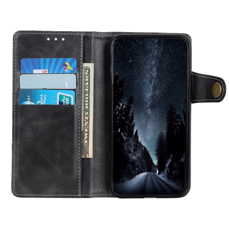 For Samsung Galaxy S23 S-Type Stitching Calf Texture Leather Phone Case(Black)