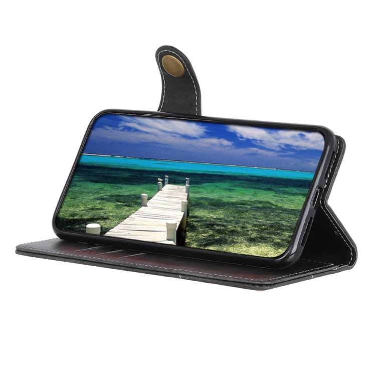 For Samsung Galaxy S23 S-Type Stitching Calf Texture Leather Phone Case(Black)