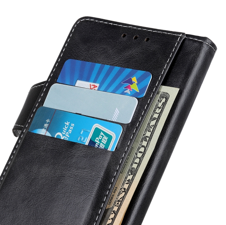 For Samsung Galaxy S23 S-Type Stitching Calf Texture Leather Phone Case(Black)