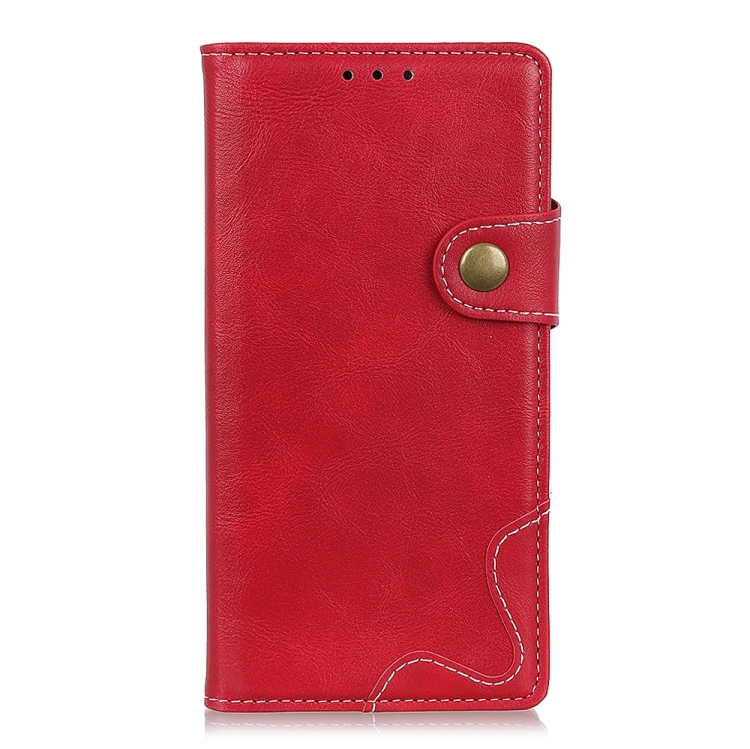 For Samsung Galaxy S23 Ultra S-Type Stitching Calf Texture Leather Phone Case(Red)