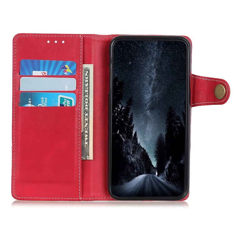 For Samsung Galaxy S23 Ultra S-Type Stitching Calf Texture Leather Phone Case(Red)