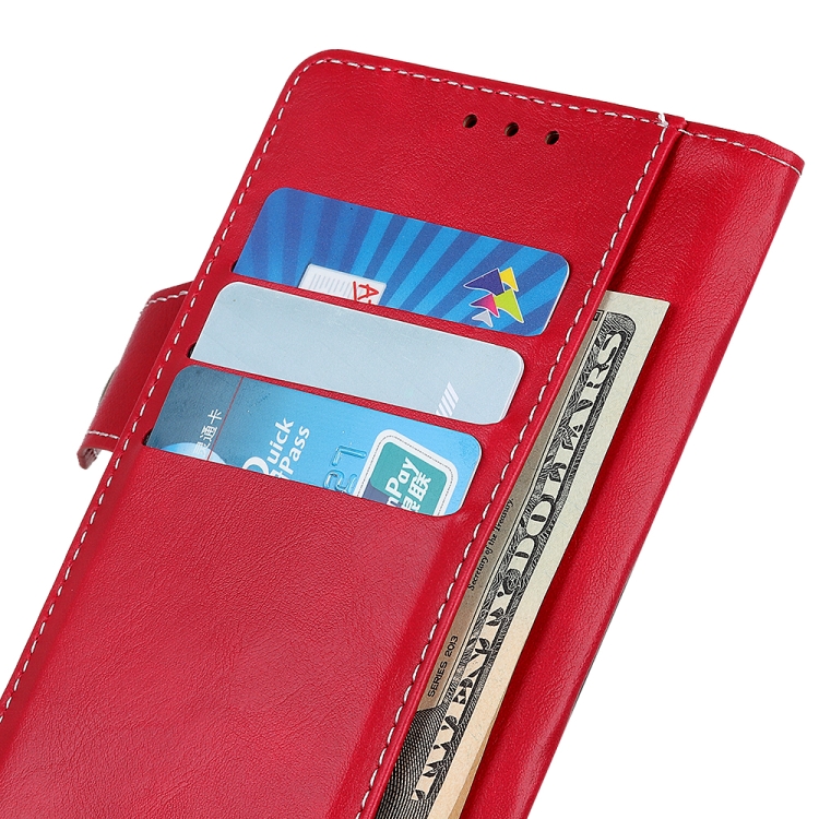 For Samsung Galaxy S23 Ultra S-Type Stitching Calf Texture Leather Phone Case(Red)