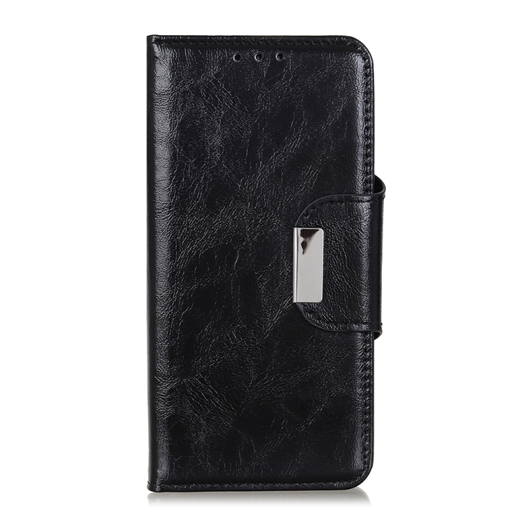 For Samsung Galaxy S23+ Crazy Horse Texture Magnetic Buckle Leather Phone Case(Black)