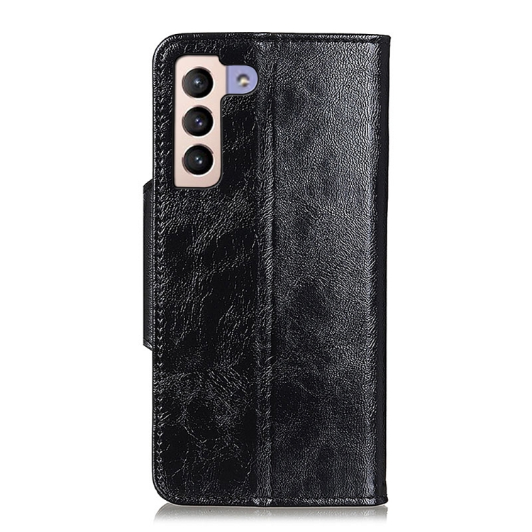 For Samsung Galaxy S23+ Crazy Horse Texture Magnetic Buckle Leather Phone Case(Black)