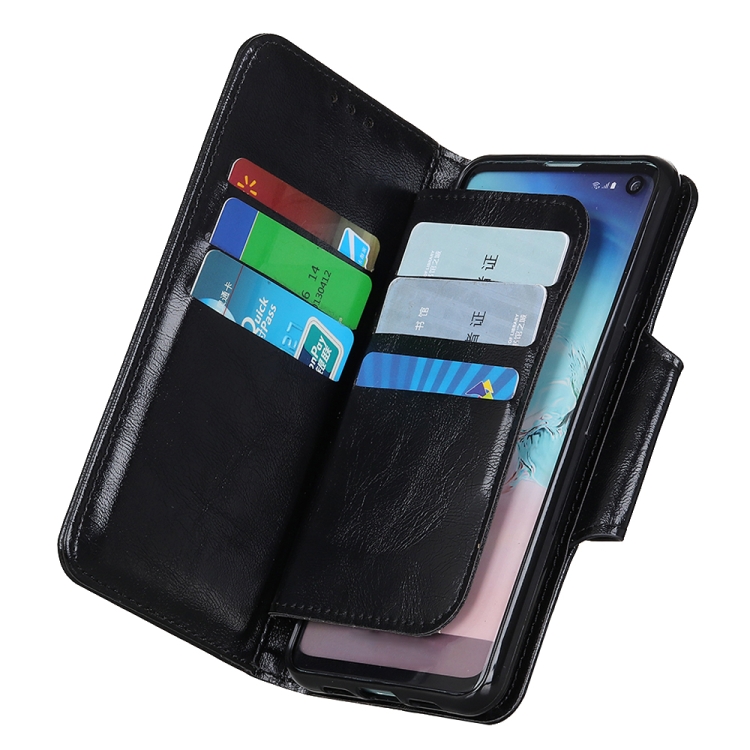 For Samsung Galaxy S23+ Crazy Horse Texture Magnetic Buckle Leather Phone Case(Black)