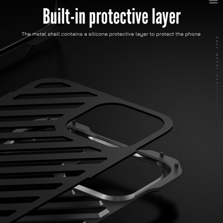 For iPhone 14 R-JUST Breathable Armor Phone Case(Silver Grey) For iPhone 14 R-JUST Breathable Armor Phone Case(Silver Grey)
