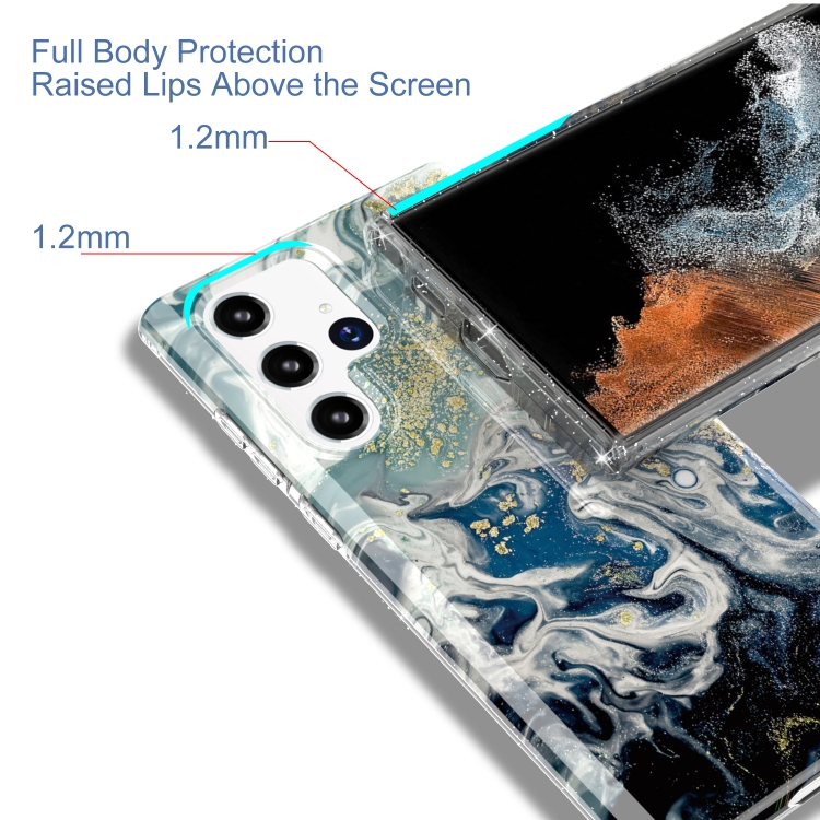 For Samsung Galaxy S22 Ultra 5G Marble Pattern IMD Phone Case(P-GWL10105) For Samsung Galaxy S22 Ultra 5G Marble Pattern IMD Phone Case(P-GWL10105)