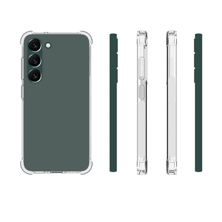 For Samsung Galaxy S23+ 5G Shockproof Non-slip Thickening TPU Phone Case(Transparent) For Samsung Galaxy S23+ 5G Shockproof Non-slip Thickening TPU Phone Case(Transparent)