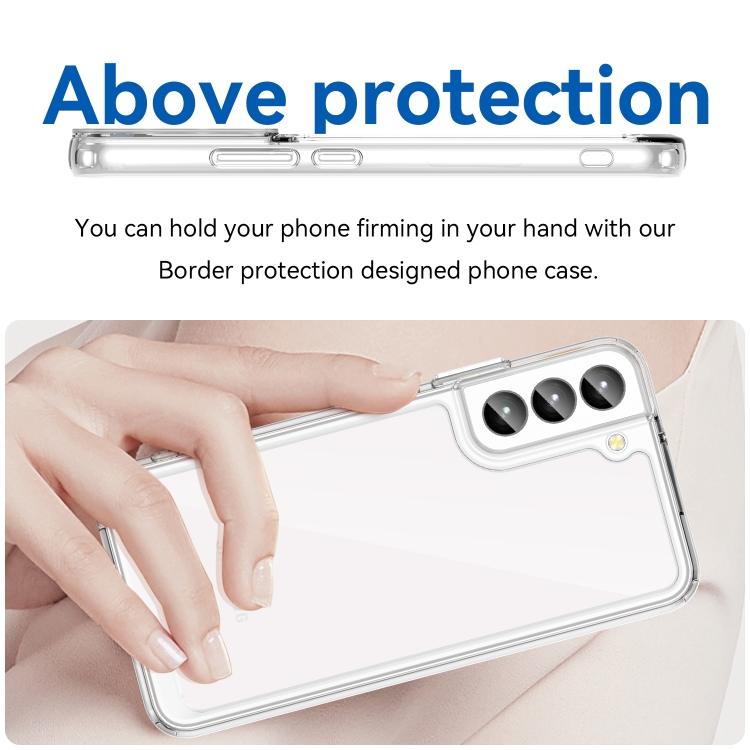 For Samsung Galaxy S23+ 5G Colorful Series Acrylic + TPU Phone Case(Transparent) For Samsung Galaxy S23+ 5G Colorful Series Acrylic + TPU Phone Case(Transparent)