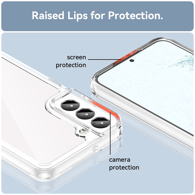 For Samsung Galaxy S23+ 5G Colorful Series Acrylic + TPU Phone Case(Transparent) For Samsung Galaxy S23+ 5G Colorful Series Acrylic + TPU Phone Case(Transparent)
