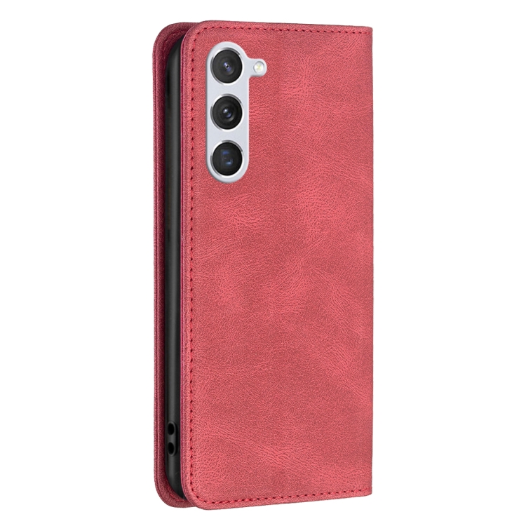 For Samsung Galaxy S23 5G Magnetic RFID Blocking Anti-Theft Leather Phone Case(Red) For Samsung Galaxy S23 5G Magnetic RFID Blocking Anti-Theft Leather Phone Case(Red)