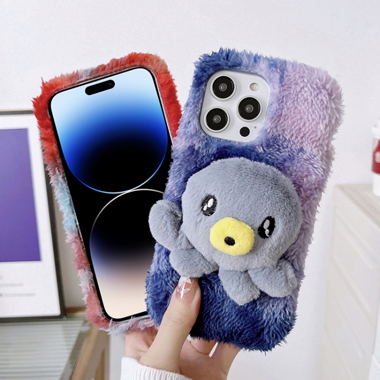 For iPhone 14 Octopus Plush TPU Phone Case(Red) For iPhone 14 Octopus Plush TPU Phone Case(Red)
