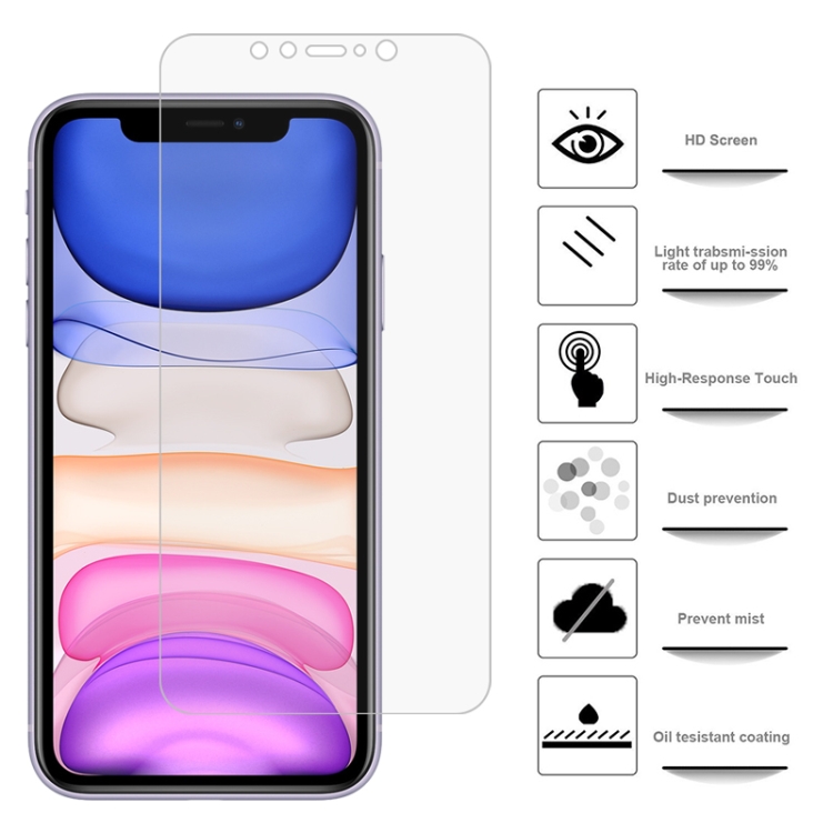 For iPhone 11 / XR 50 PCS 3D Curved Full Cover Soft PET Film Screen Protector For iPhone 11 / XR 50 PCS 3D Curved Full Cover Soft PET Film Screen Protector