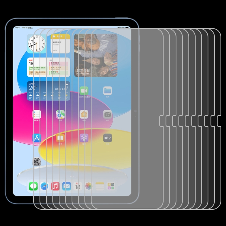 For iPad 10th Gen 10.9 2022 25pcs 0.26mm 9H 2.5D Explosion-proof Tempered Glass Film For iPad 10th Gen 10.9 2022 25pcs 0.26mm 9H 2.5D Explosion-proof Tempered Glass Film