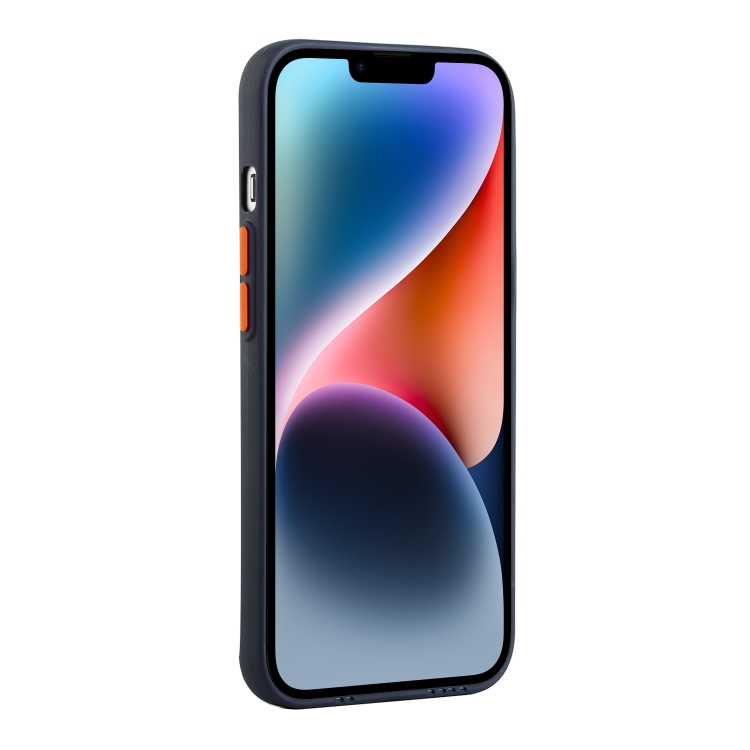 For iPhone 14 Plus Card Slot Design Shockproof TPU Phone Case(Dark Blue) For iPhone 14 Plus Card Slot Design Shockproof TPU Phone Case(Dark Blue)