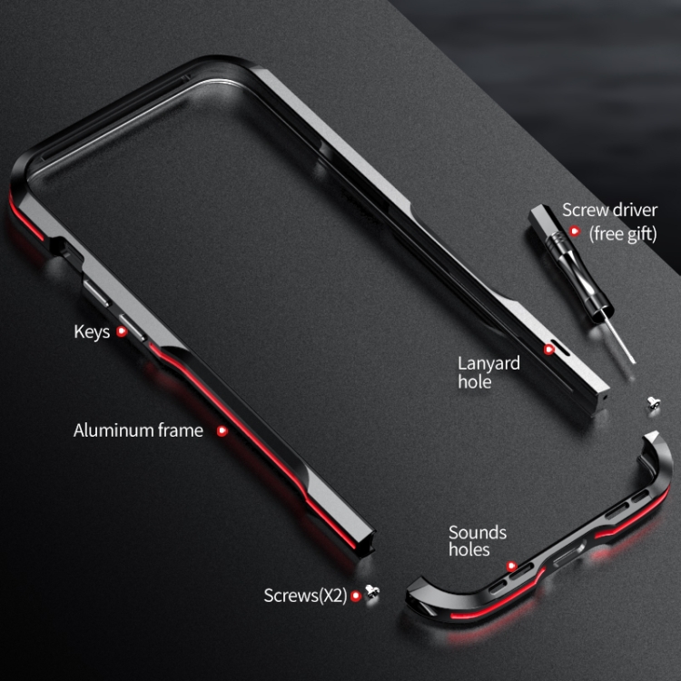 For iPhone 14 Plus Sharp Edge Magnetic Shockproof Metal Frame Phone Case(Black) For iPhone 14 Plus Sharp Edge Magnetic Shockproof Metal Frame Phone Case(Black)