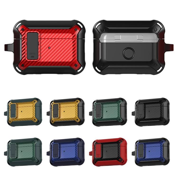 For AirPods Pro 2 Bumblebee Carbon Fiber Earphone Protective Case(Black Yellow) For AirPods Pro 2 Bumblebee Carbon Fiber Earphone Protective Case(Black Yellow)