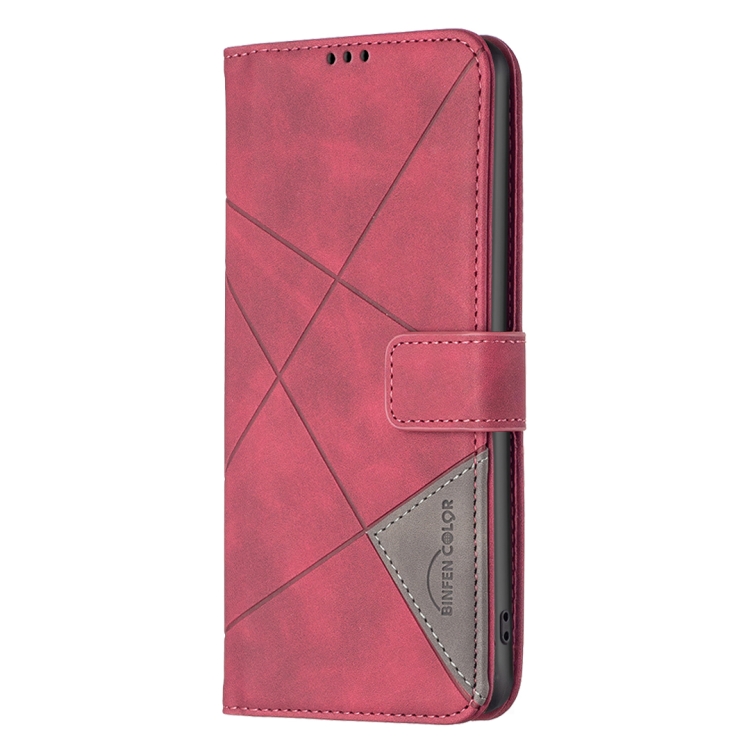 For Samsung Galaxy S23 5G Magnetic Buckle Rhombus Texture Leather Phone Case(Red) For Samsung Galaxy S23 5G Magnetic Buckle Rhombus Texture Leather Phone Case(Red)