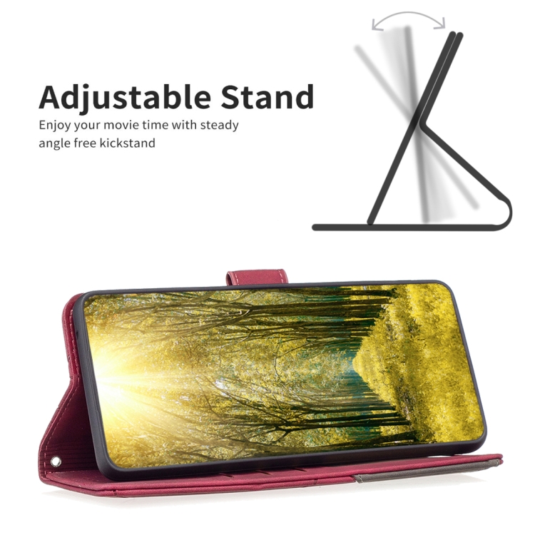 For Samsung Galaxy S23 5G Magnetic Buckle Rhombus Texture Leather Phone Case(Red) For Samsung Galaxy S23 5G Magnetic Buckle Rhombus Texture Leather Phone Case(Red)