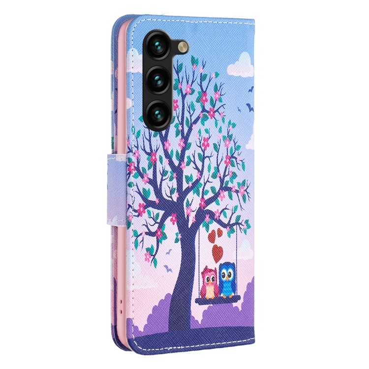 For Samsung Galaxy S23+ 5G Colored Drawing Pattern Leather Phone Case(Owl) For Samsung Galaxy S23+ 5G Colored Drawing Pattern Leather Phone Case(Owl)