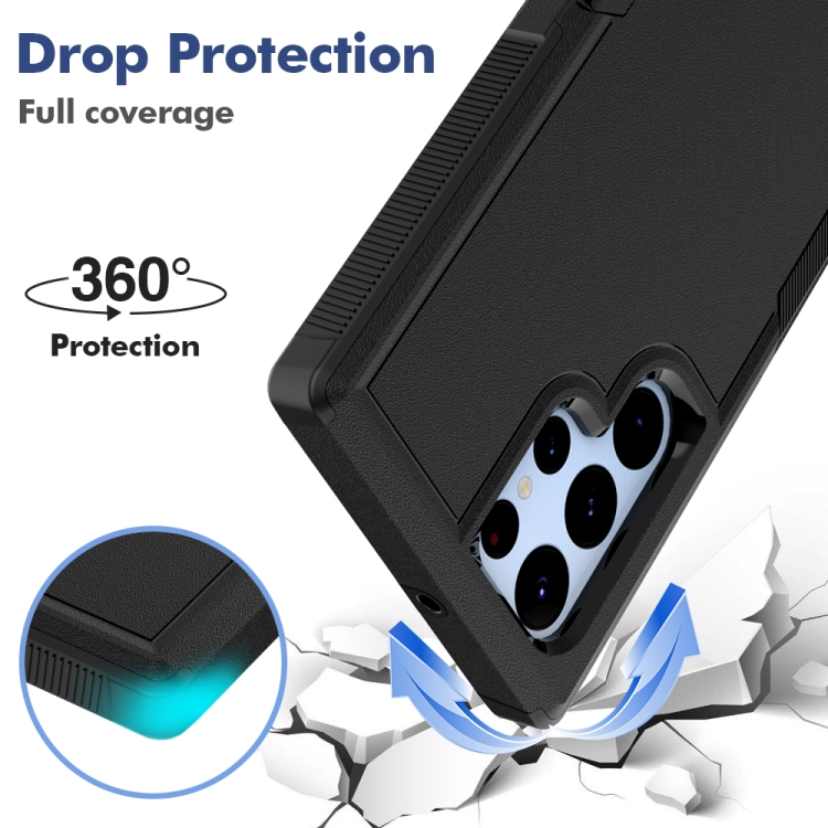 For Samsung Galaxy S22 Ultra 5G 2 in 1 PC + TPU Phone Case(Black) For Samsung Galaxy S22 Ultra 5G 2 in 1 PC + TPU Phone Case(Black)