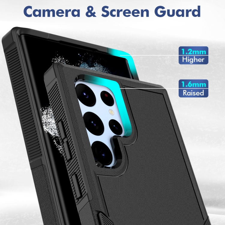 For Samsung Galaxy S22 Ultra 5G 2 in 1 PC + TPU Phone Case(Black) For Samsung Galaxy S22 Ultra 5G 2 in 1 PC + TPU Phone Case(Black)