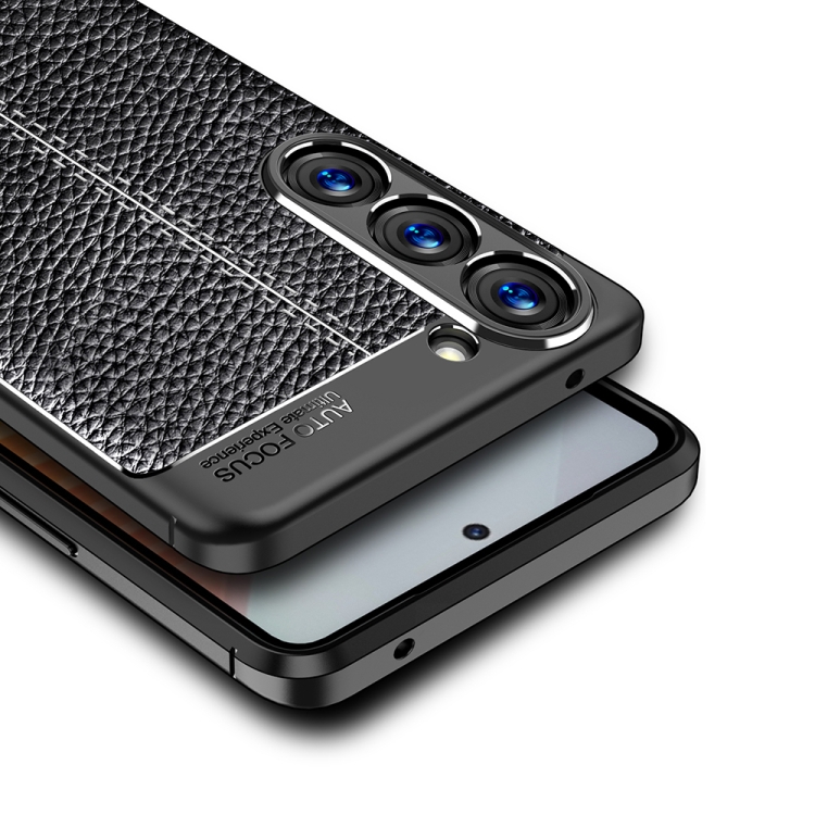 For Samsung Galaxy S23 5G Litchi Texture Shockproof TPU Phone Case(Black) For Samsung Galaxy S23 5G Litchi Texture Shockproof TPU Phone Case(Black)