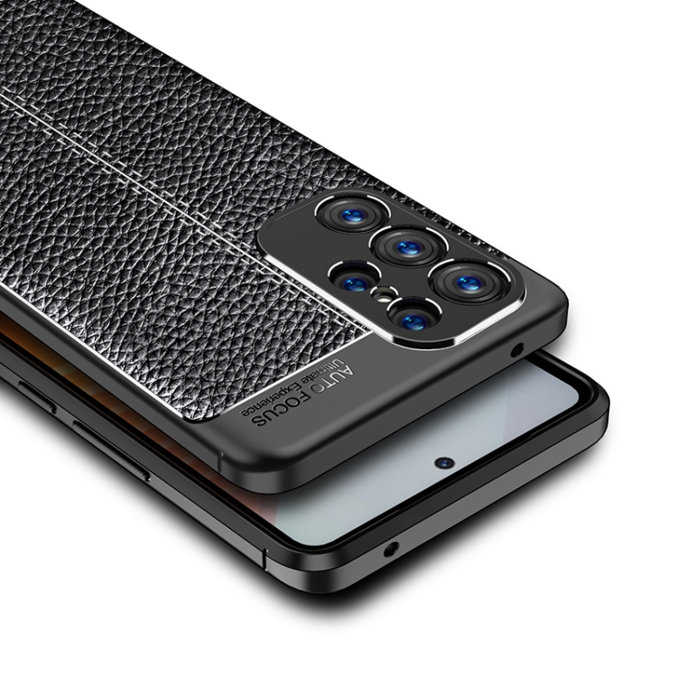 For Samsung Galaxy S23 Ultra 5G Litchi Texture Shockproof TPU Phone Case(Black) For Samsung Galaxy S23 Ultra 5G Litchi Texture Shockproof TPU Phone Case(Black)