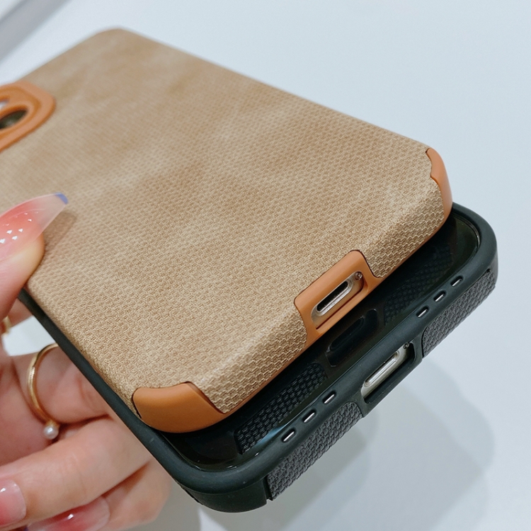 For iPhone 14 TPU Leather Phone Case(Brown) For iPhone 14 TPU Leather Phone Case(Brown)