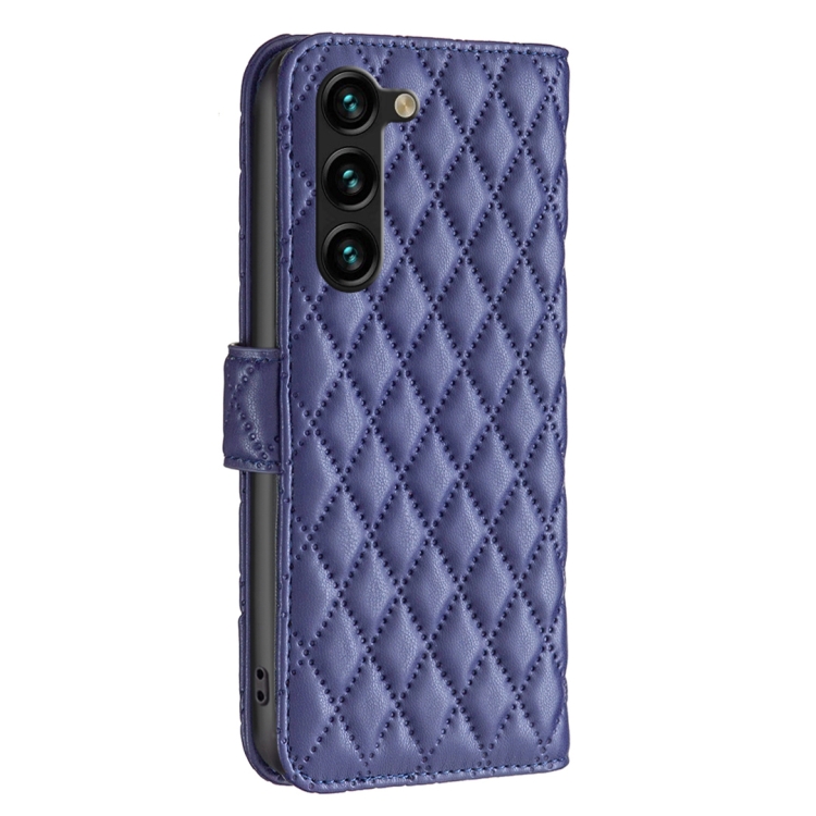 For Samsung Galaxy S23+ 5G Diamond Lattice Wallet Leather Flip Phone Case(Blue) For Samsung Galaxy S23+ 5G Diamond Lattice Wallet Leather Flip Phone Case(Blue)