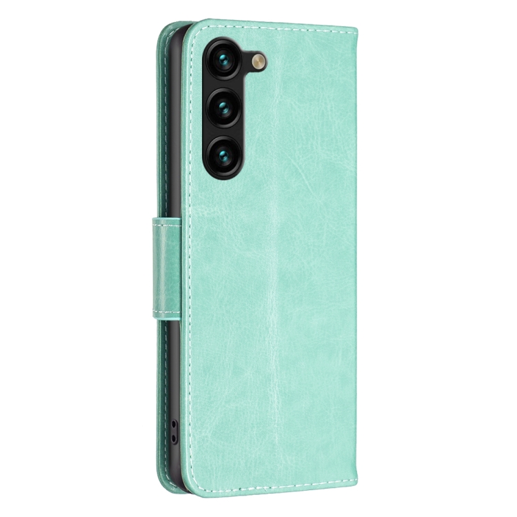 For Samsung Galaxy S23+ 5G Embossing Two Butterflies Pattern Leather Case(Green) For Samsung Galaxy S23+ 5G Embossing Two Butterflies Pattern Leather Case(Green)