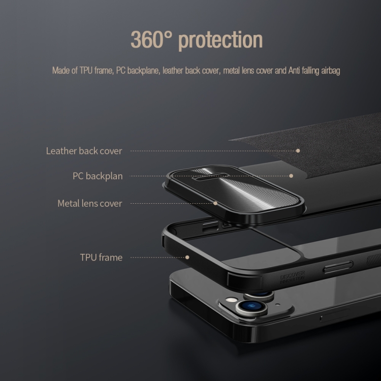 For iPhone 14 NILLKIN PC + TPU Magnetic Phone Case(Blue) For iPhone 14 NILLKIN PC + TPU Magnetic Phone Case(Blue)