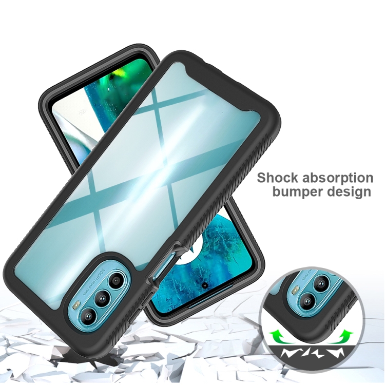Motorola moto g82 クリアケース付き
