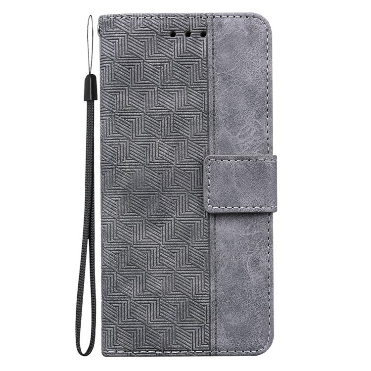 For Samsung Galaxy A04/M13 5G Geometric Embossed Flip Leather Phone Case(Grey) For Samsung Galaxy A04/M13 5G Geometric Embossed Flip Leather Phone Case(Grey)