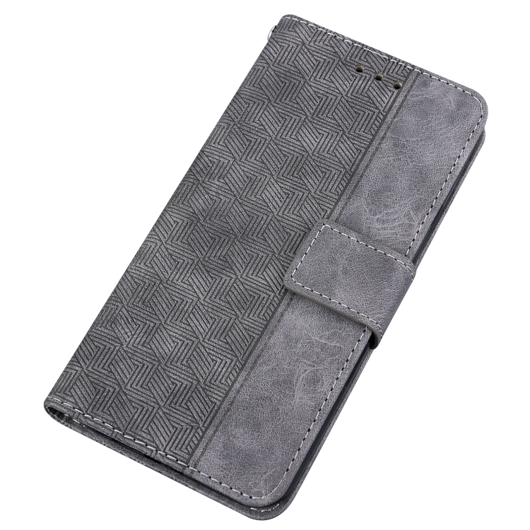 For Samsung Galaxy A04/M13 5G Geometric Embossed Flip Leather Phone Case(Grey) For Samsung Galaxy A04/M13 5G Geometric Embossed Flip Leather Phone Case(Grey)