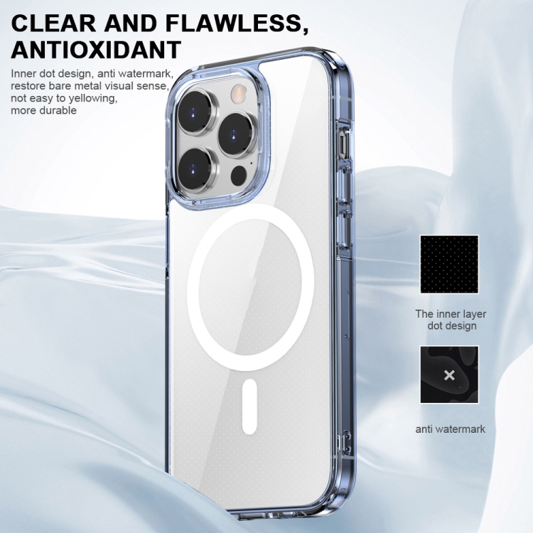 For iPhone 14 Plus Aurora Series MagSafe Phone Case(Transparent Black) For iPhone 14 Plus Aurora Series MagSafe Phone Case(Transparent Black)
