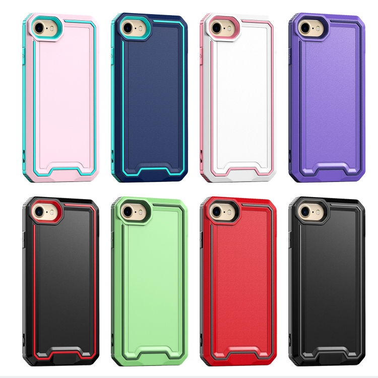 For iPhone SE 2022 / SE 2020 / 8 / 7 Armour Two-color TPU + PC Phone Case(Black+Red) For iPhone SE 2022 / SE 2020 / 8 / 7 Armour Two-color TPU + PC Phone Case(Black+Red)