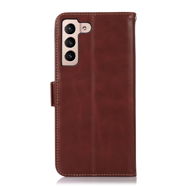 For Samsung Galaxy S23+ 5G Crazy Horse Top Layer Cowhide Leather Phone Case(Brown) For Samsung Galaxy S23+ 5G Crazy Horse Top Layer Cowhide Leather Phone Case(Brown)