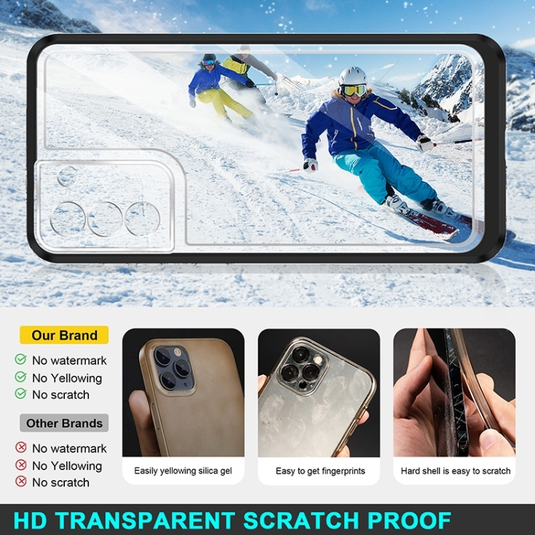 For Samsung Galaxy S23+ 5G Bright Series Clear Acrylic + PC + TPU Phone Case(Black) For Samsung Galaxy S23+ 5G Bright Series Clear Acrylic + PC + TPU Phone Case(Black)